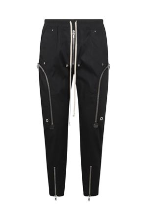 Bauhaus black cotton trousers RICK OWENS | RU02E1377TE09